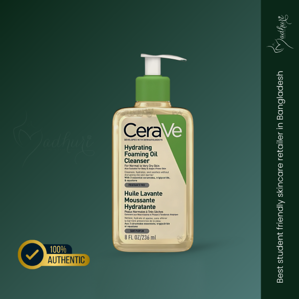CeraVe Hydrating Foaming Oil Cleanser for Normal to Very Dry Skin (236ml)
